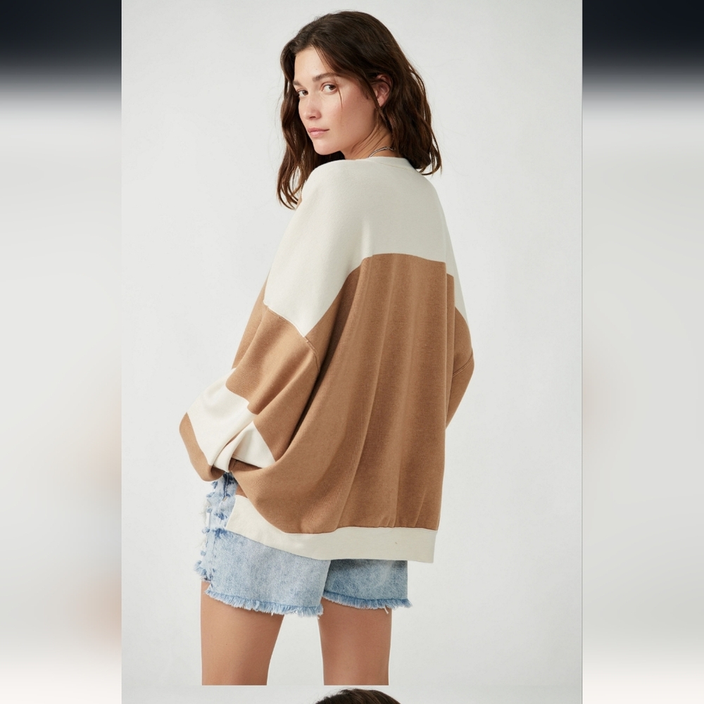 New Free People Uptown ColorblockPullover Size XS & Size S - Picture 10 of 13